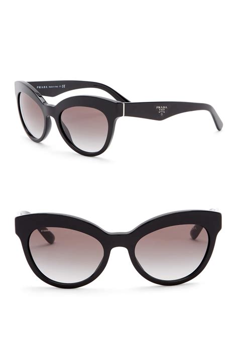 prada 53mm round cat eye sunglasses|prada sunglasses pr 01vs 56.